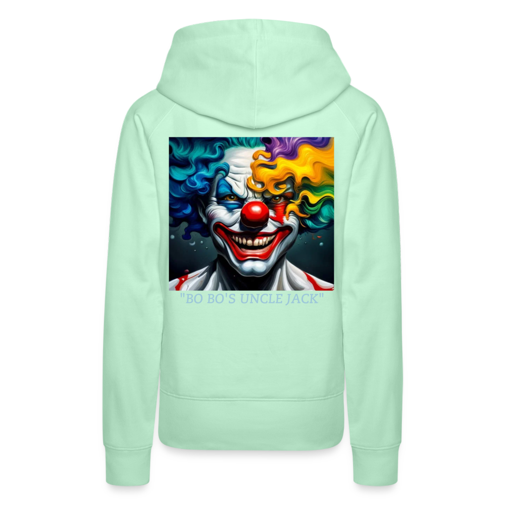 BO BO'S UNCLE JACK!! WOMEN'S HOODIE - light mint