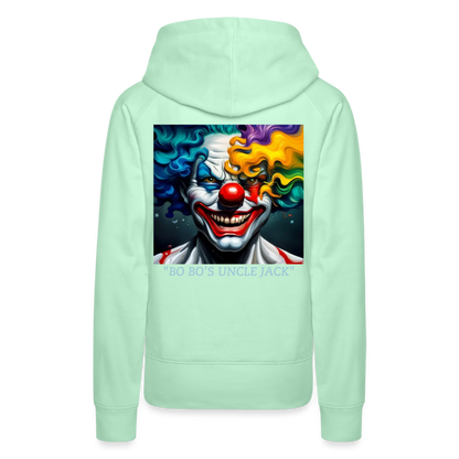 BO BO'S UNCLE JACK!! WOMEN'S HOODIE - light mint