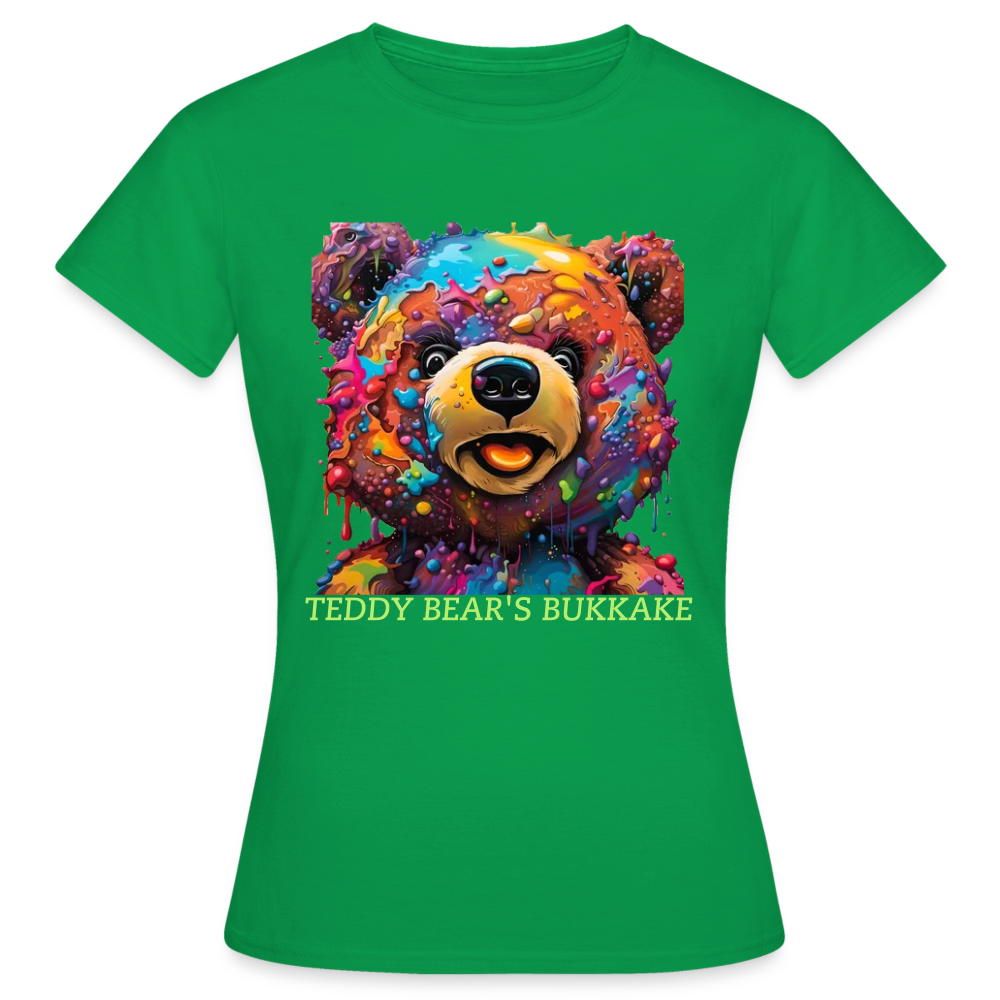 TEDDY BEAR'S BUKKAKE!! WOMENS T-SHIRT - kelly green