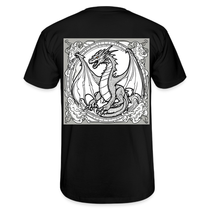 COLOUR IN YOURSELF DRAGON - MEN'S CLASSIC T-SHIRT - black