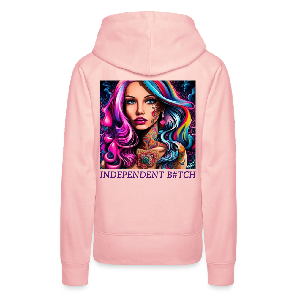 INDEPENDANT!! WOMEN'S HOODIE - crystal pink