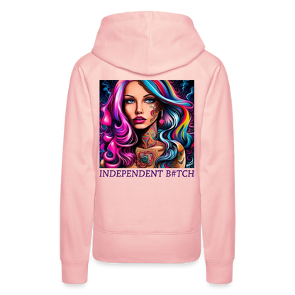 INDEPENDANT!! WOMEN'S HOODIE - crystal pink