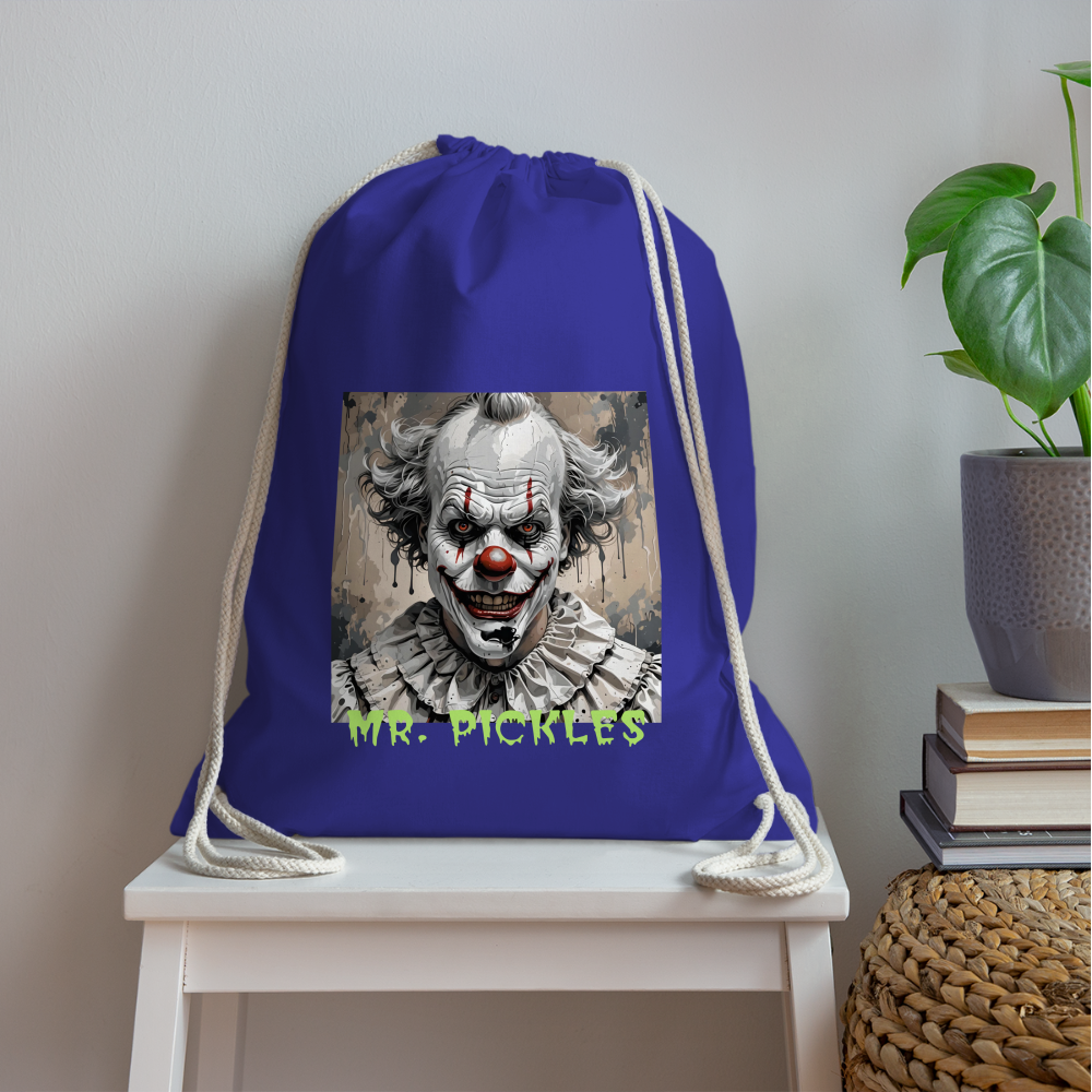 MR. PICKLES - DRAWSTRING BAG - royal blue