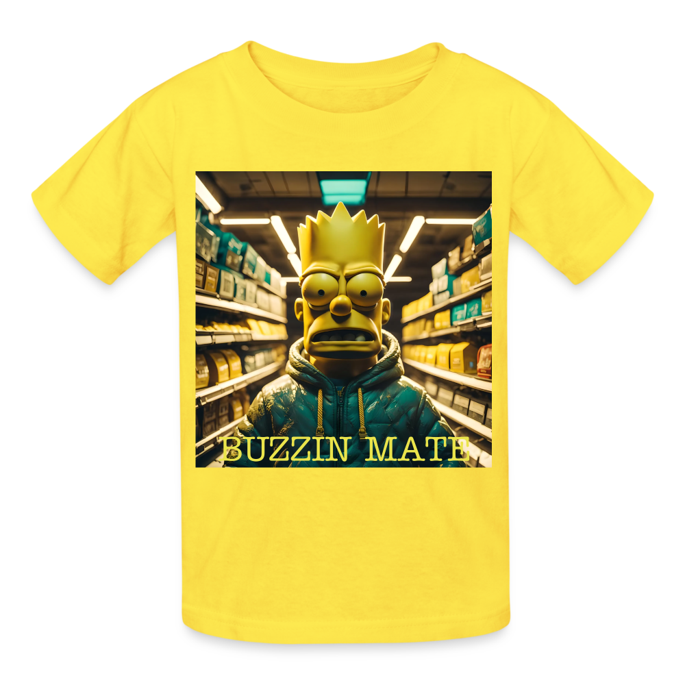 BUZZIN MATE - CHILDREN'S T-SHIRT - yellow