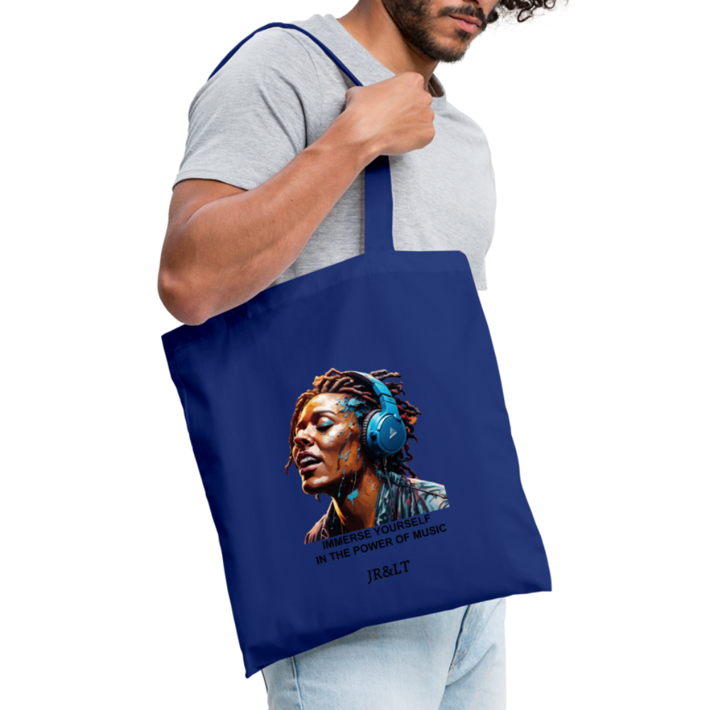 IMMERSE YOURSELF IN THE MUSIC!! TOTE BAG - royal blue