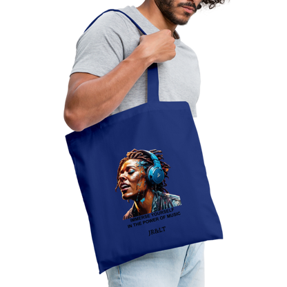 IMMERSE YOURSELF IN THE MUSIC!! TOTE BAG - royal blue