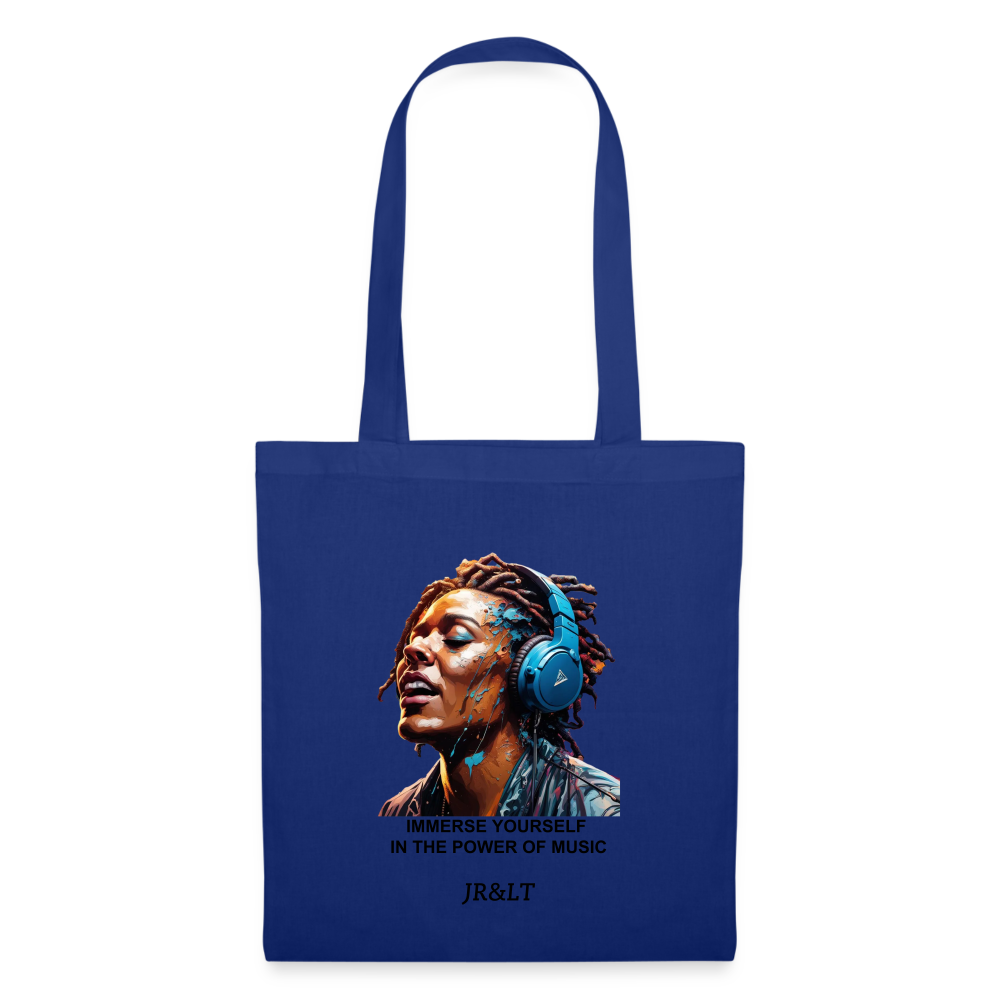 IMMERSE YOURSELF IN THE MUSIC!! TOTE BAG - royal blue