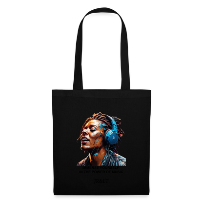 IMMERSE YOURSELF IN THE MUSIC!! TOTE BAG - black