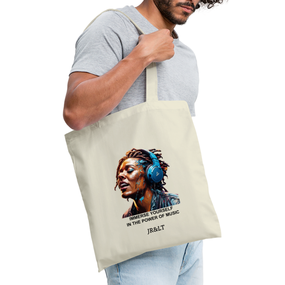 IMMERSE YOURSELF IN THE MUSIC!! TOTE BAG - nature