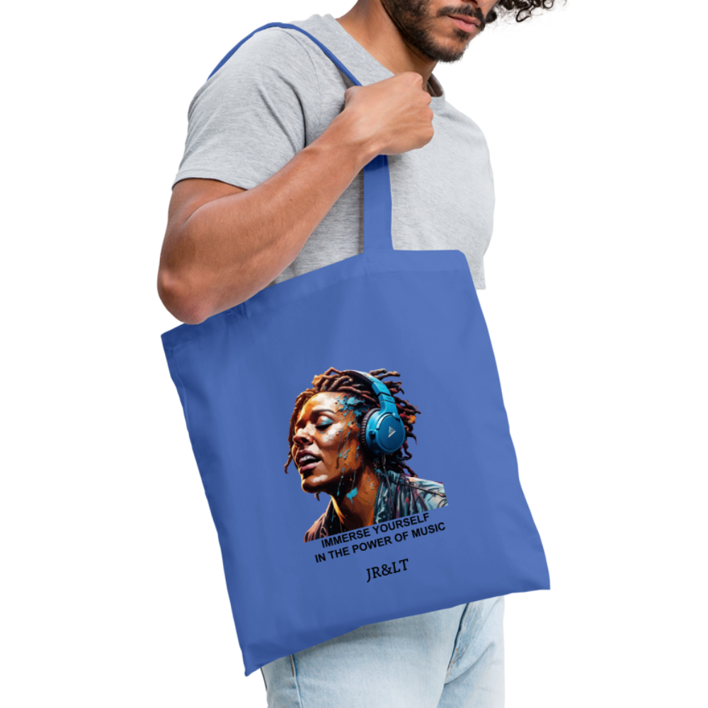 IMMERSE YOURSELF IN THE MUSIC!! TOTE BAG - light blue