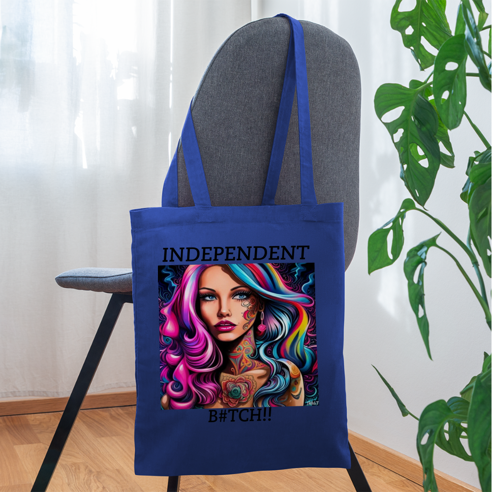 INDEPENDENT!! TOTE BAG - royal blue