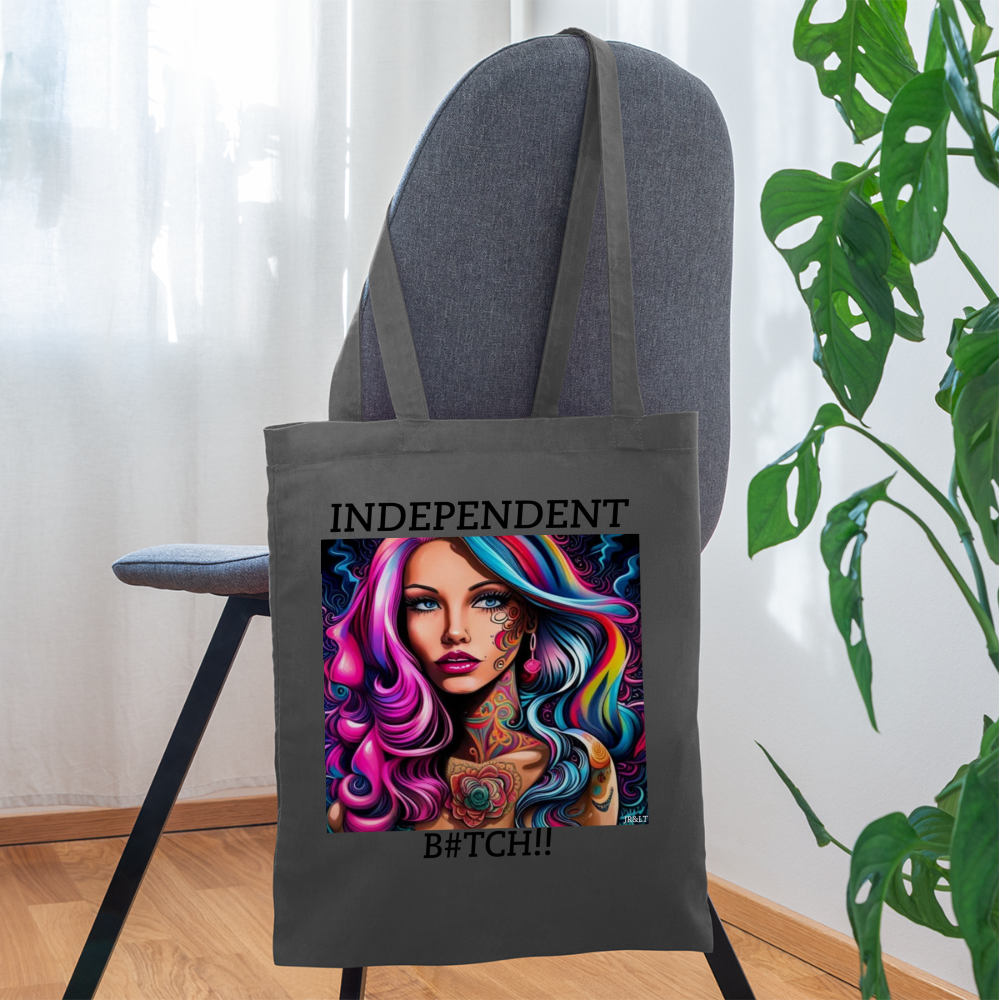 INDEPENDENT!! TOTE BAG - graphite grey