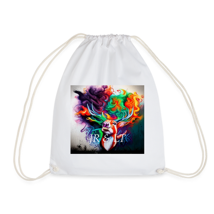 JR&LT -DRAWSTRING BAG - white