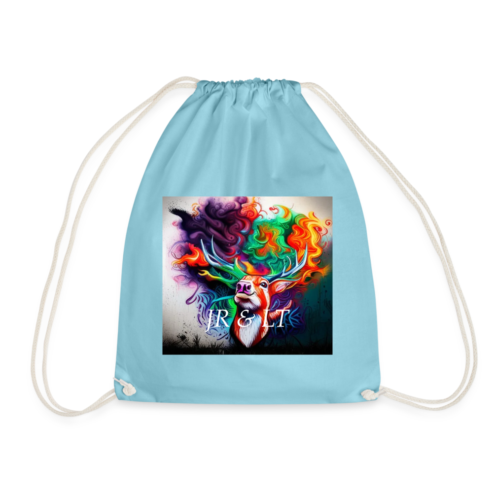 JR&LT -DRAWSTRING BAG - aqua