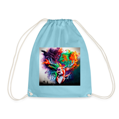 JR&LT -DRAWSTRING BAG - aqua