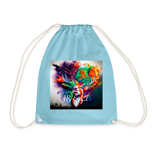 JR&LT -DRAWSTRING BAG - aqua