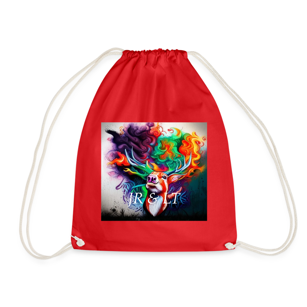 JR&LT -DRAWSTRING BAG - red