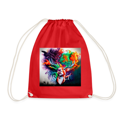 JR&LT -DRAWSTRING BAG - red