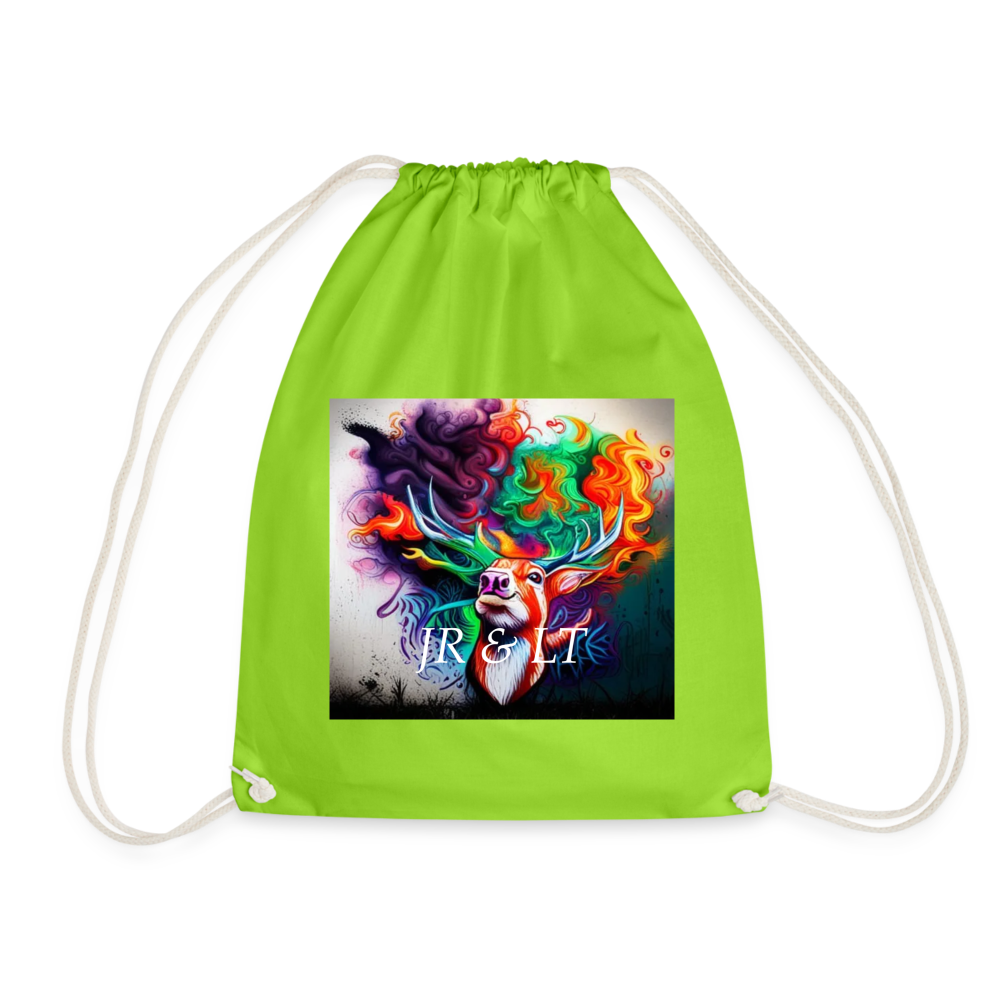 JR&LT -DRAWSTRING BAG - neon green