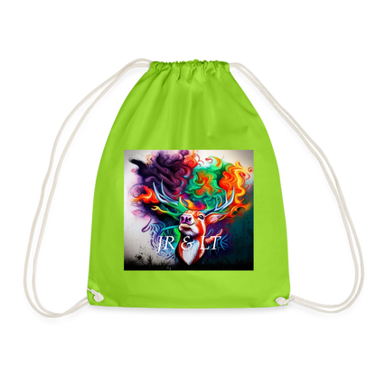 JR&LT -DRAWSTRING BAG - neon green