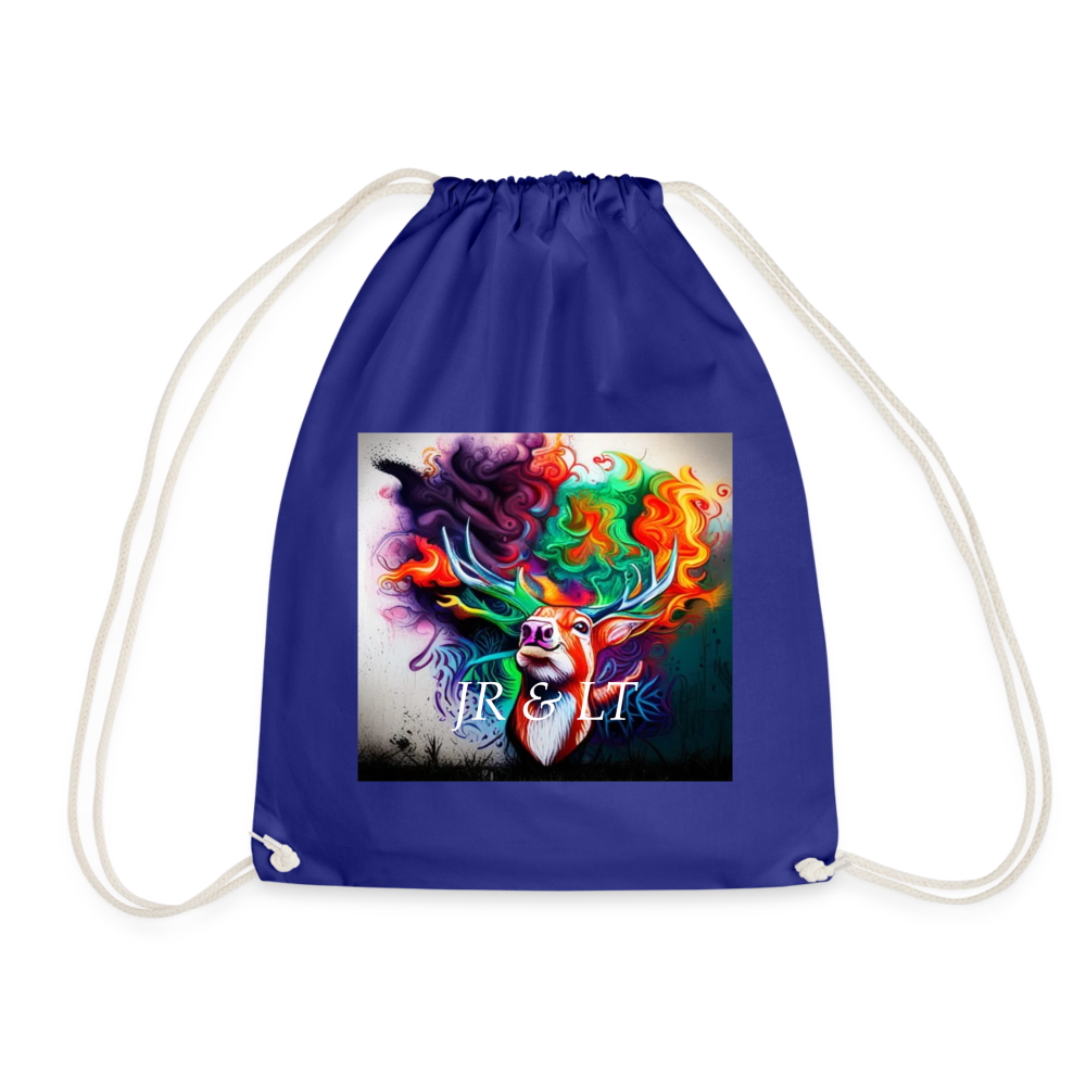 JR&LT -DRAWSTRING BAG - royal blue