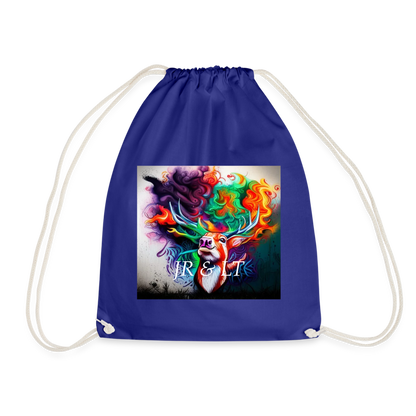 JR&LT -DRAWSTRING BAG - royal blue