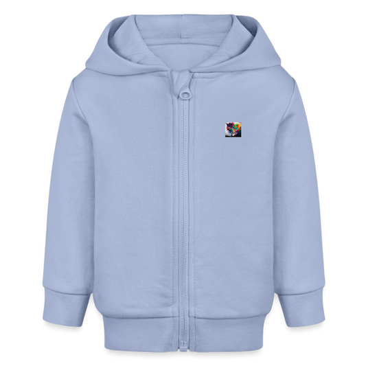 JR&LT® BABY PREMIUM ORGANIC ZIPPED HOODIE - sky