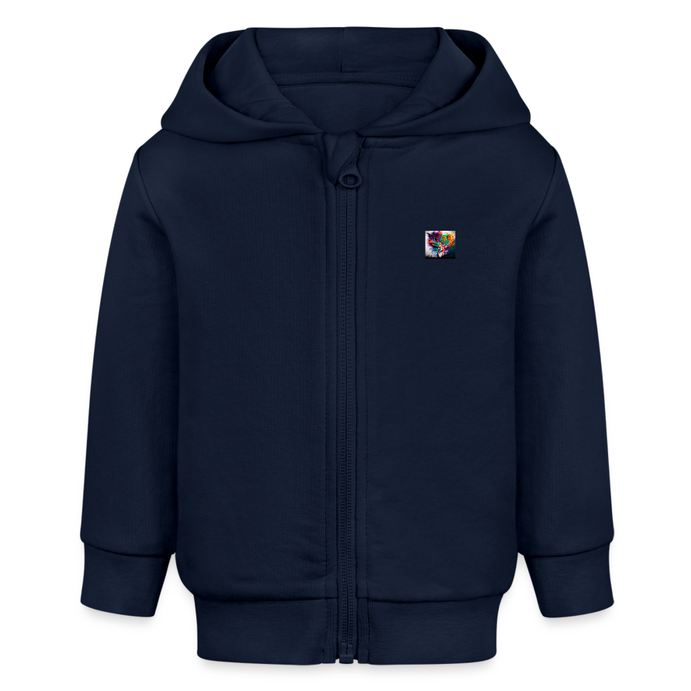 JR&LT® BABY PREMIUM ORGANIC ZIPPED HOODIE - navy