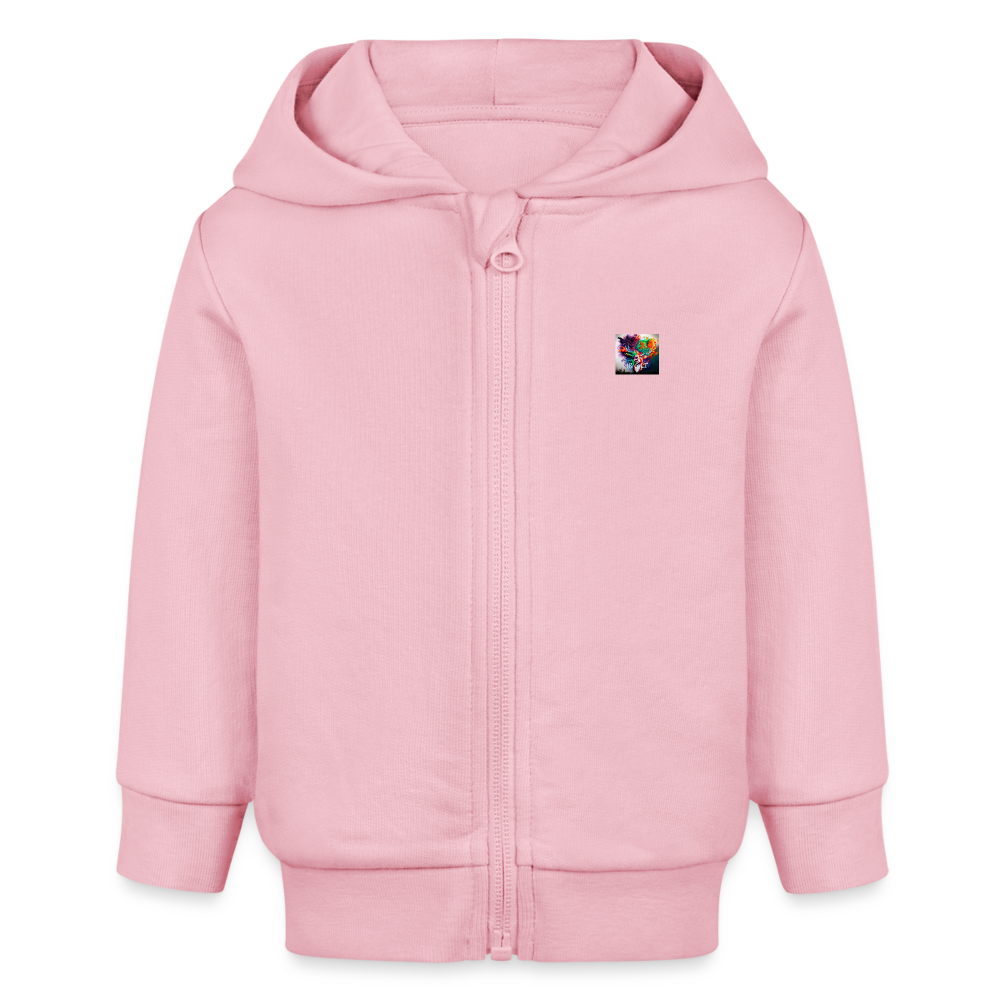 JR&LT® BABY PREMIUM ORGANIC ZIPPED HOODIE - cotton pink