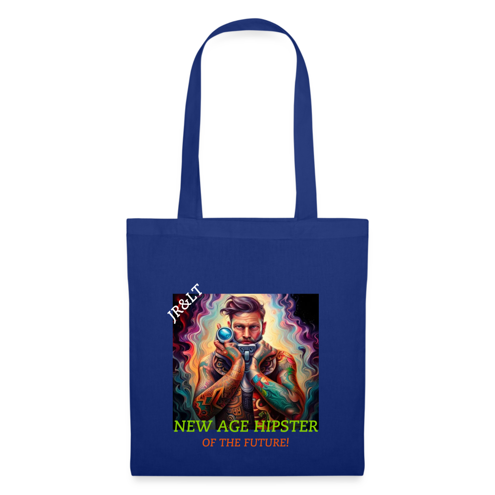 NEW AGE HIPSTER OF THE FUTURE!! TOTE BAG - royal blue