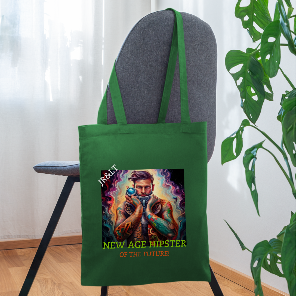 NEW AGE HIPSTER OF THE FUTURE!! TOTE BAG - evergreen