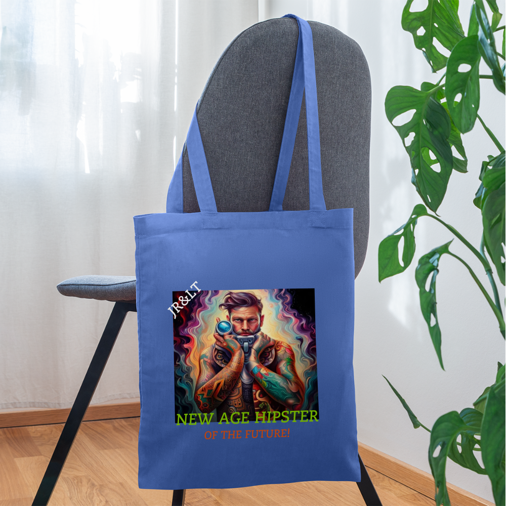 NEW AGE HIPSTER OF THE FUTURE!! TOTE BAG - light blue