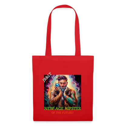 NEW AGE HIPSTER OF THE FUTURE!! TOTE BAG - red