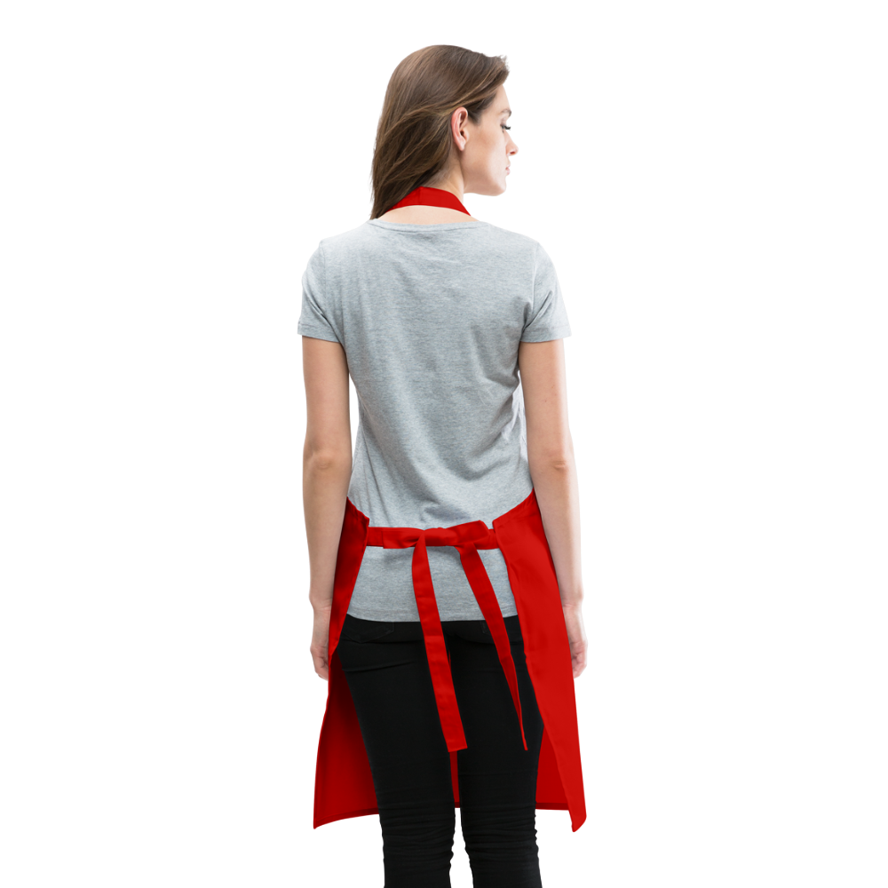 THINK I LOOK A MESS NOW?? ADULT APRON - red