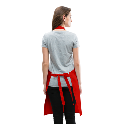 THINK I LOOK A MESS NOW?? ADULT APRON - red