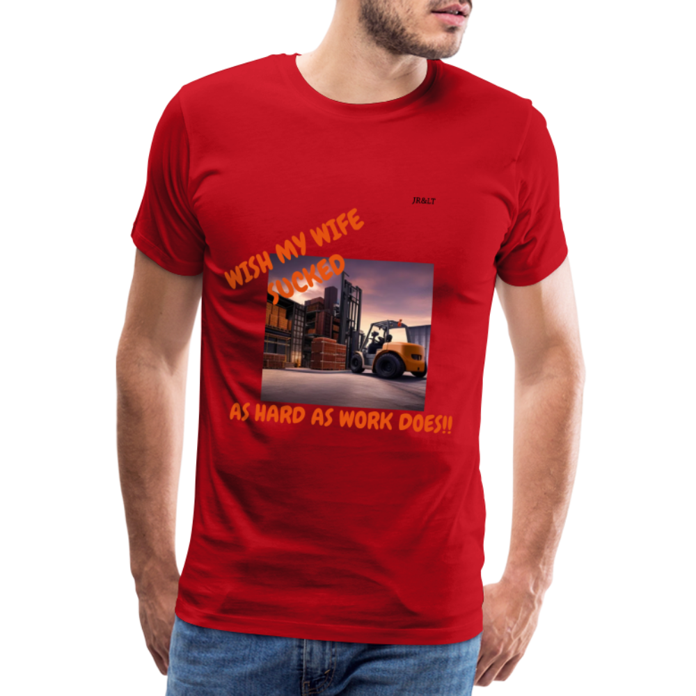 WISH MY WIFE... MENS T-SHIRT - red