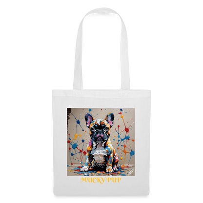 ROSIE - MUCKY PUP!! TOTE BAG - white