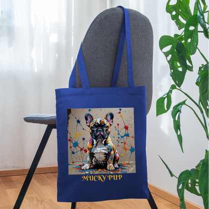 ROSIE - MUCKY PUP!! TOTE BAG - royal blue