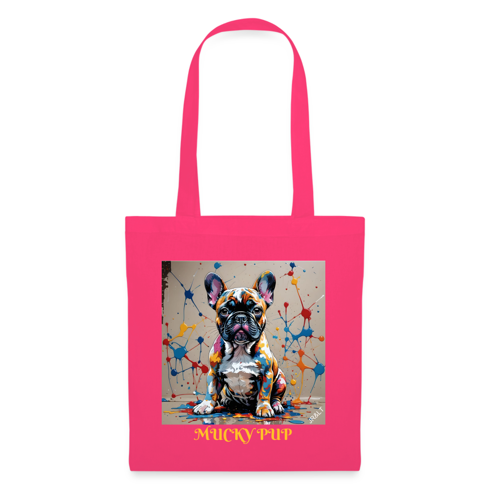 ROSIE - MUCKY PUP!! TOTE BAG - azalea