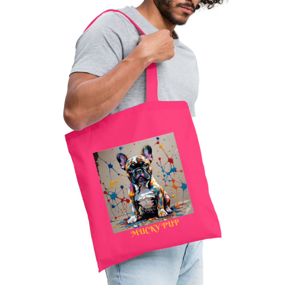 ROSIE - MUCKY PUP!! TOTE BAG - azalea