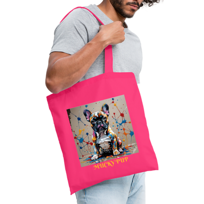 ROSIE - MUCKY PUP!! TOTE BAG - azalea