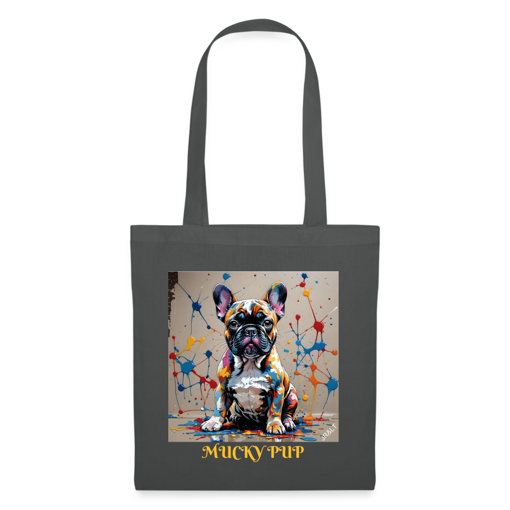 ROSIE - MUCKY PUP!! TOTE BAG - graphite grey