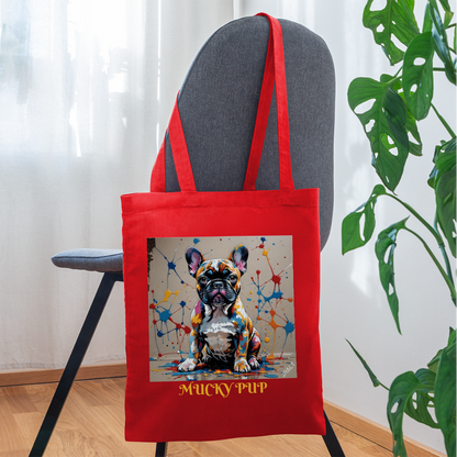 ROSIE - MUCKY PUP!! TOTE BAG - red