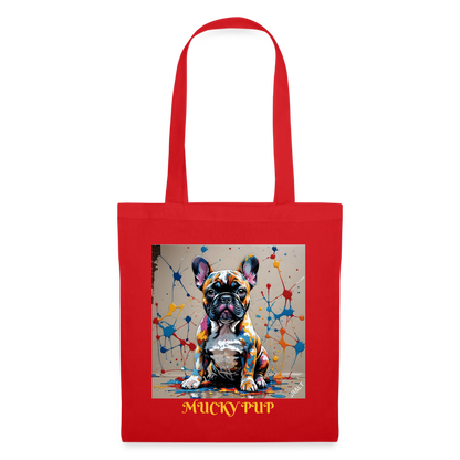 ROSIE - MUCKY PUP!! TOTE BAG - red