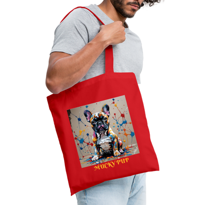 ROSIE - MUCKY PUP!! TOTE BAG - red