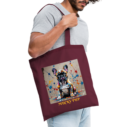 ROSIE - MUCKY PUP!! TOTE BAG - burgundy