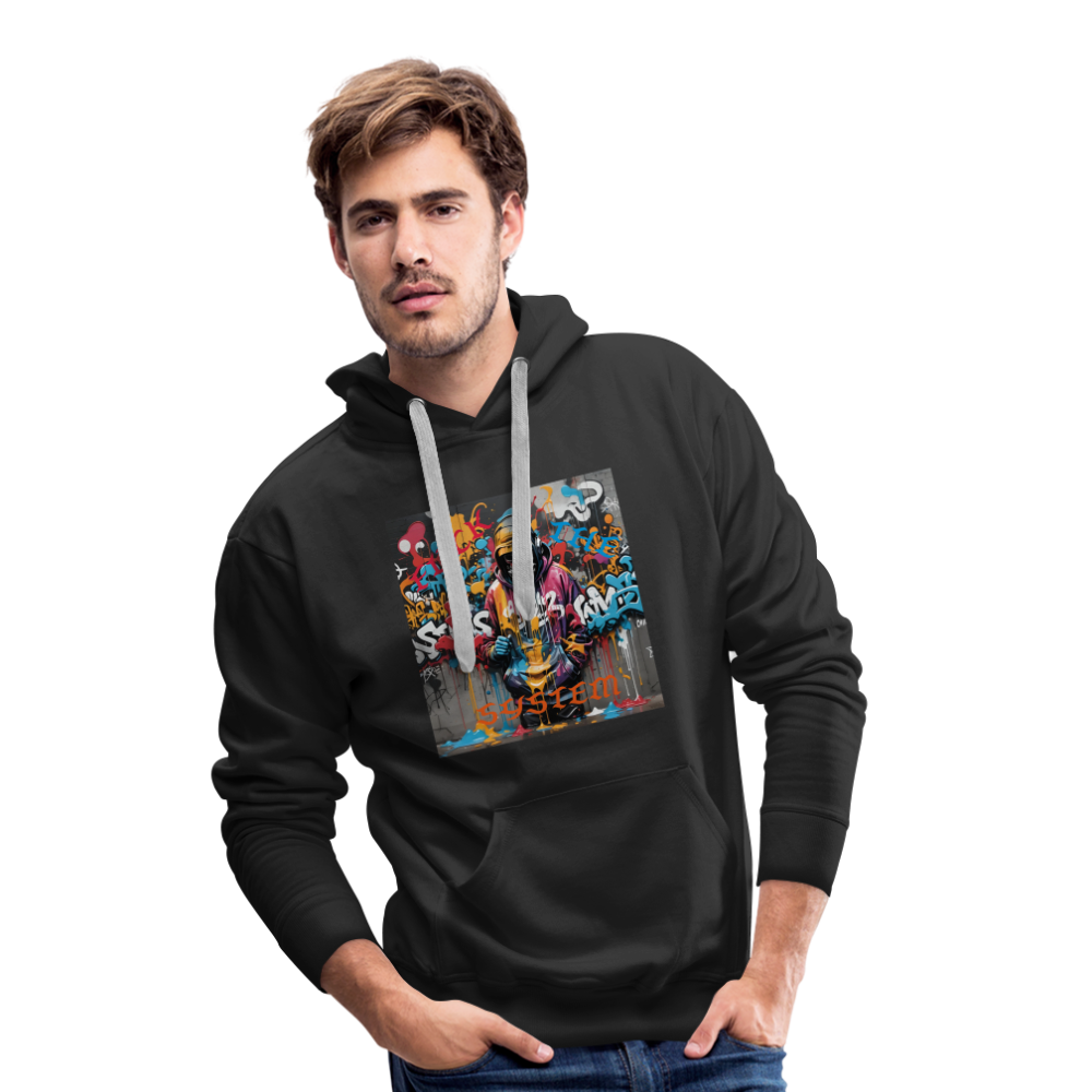 F#CK THE SYSTEM MEN'S HOODIE - black