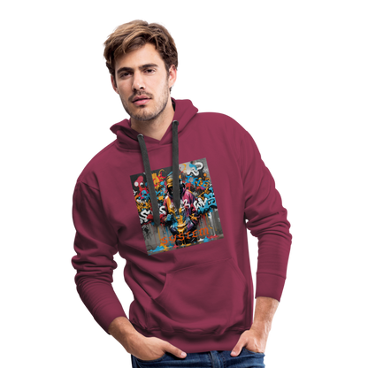 F#CK THE SYSTEM MEN'S HOODIE - bordeaux