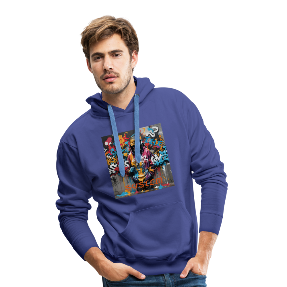 F#CK THE SYSTEM MEN'S HOODIE - royal blue