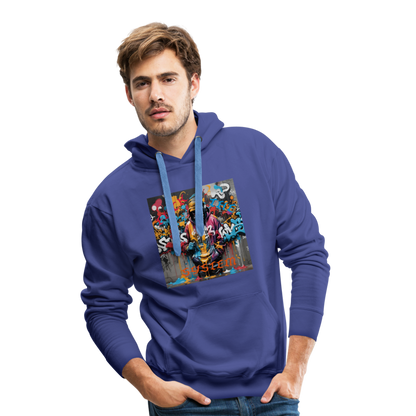 F#CK THE SYSTEM MEN'S HOODIE - royal blue